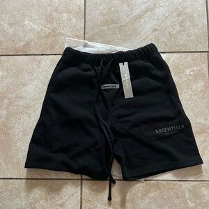 Black shorts fear of god essentials
